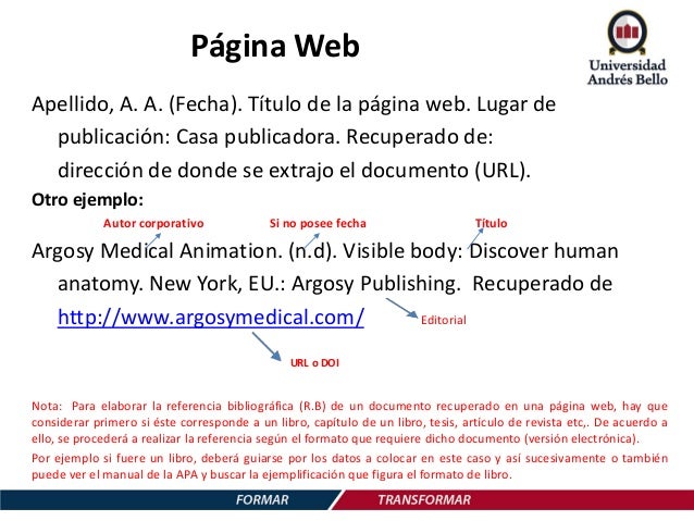 Cómo citar y referenciar páginas web con normas APA?